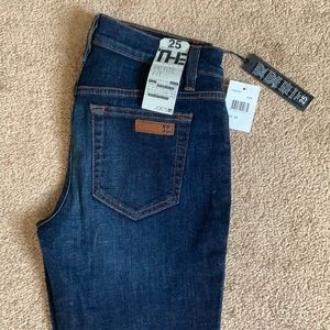 Joe’s jeans, dark wash, flare leg